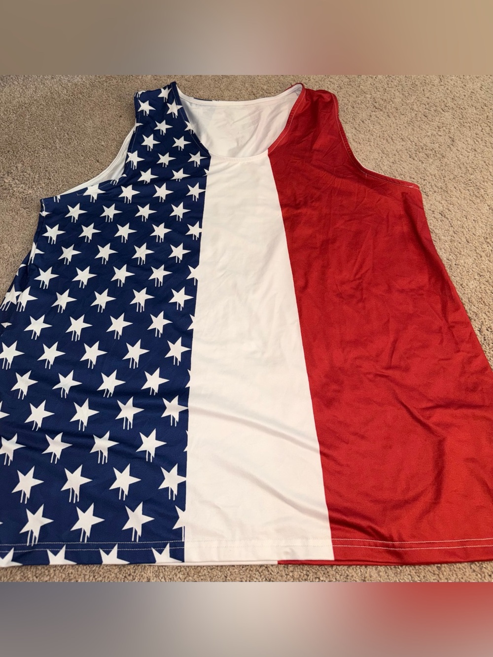 American Flag Stars & Stripes Tank Top - Red, White, Blue
